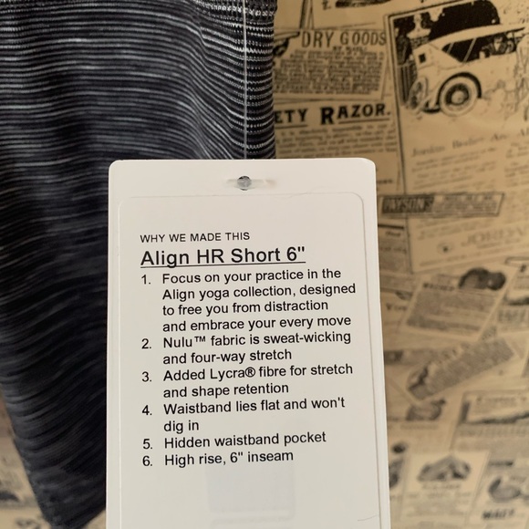 NWT lululemon align short space dark carbon grey - Picture 5 of 10